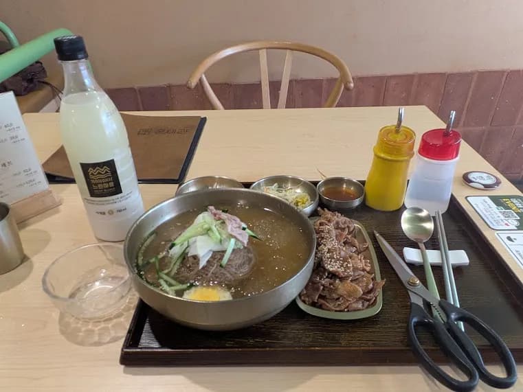 冷麺とプルコギとマッコリ