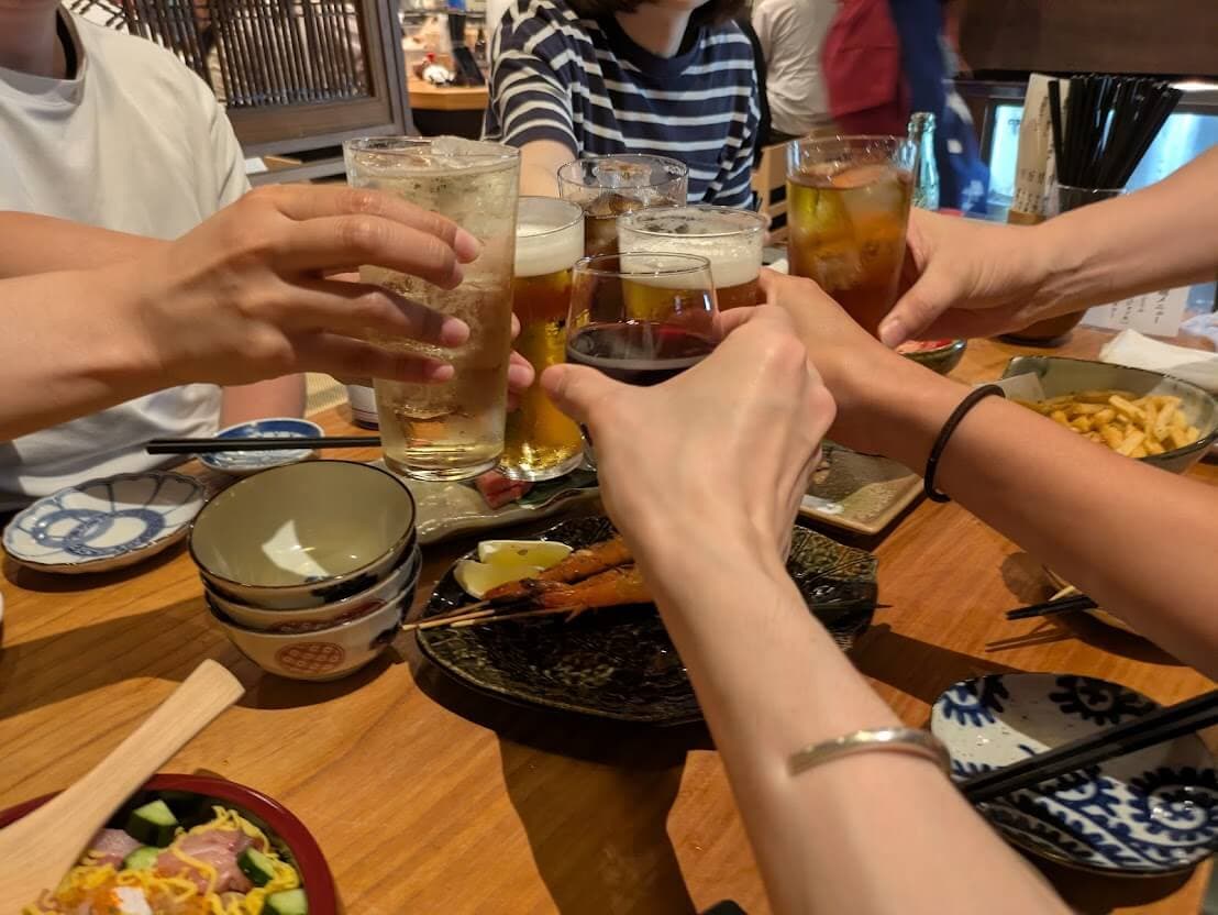 合流したメンバーも加わって再度乾杯