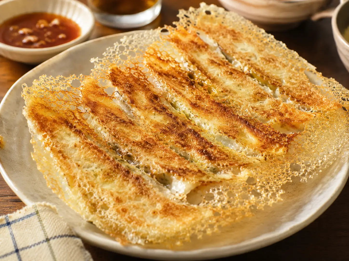 きれいな羽根つき餃子の完成イメージ
